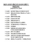 Program Dnu otevřených dveří 26.9.